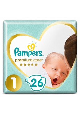 Подгузники детские Pampers Premium Care, размер 1 (2–5 кг), 26 шт